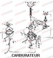 CARBURATEUR KYMCO Pièces Scooter Kymco SPACER 125 12" 4T (SH25BA)