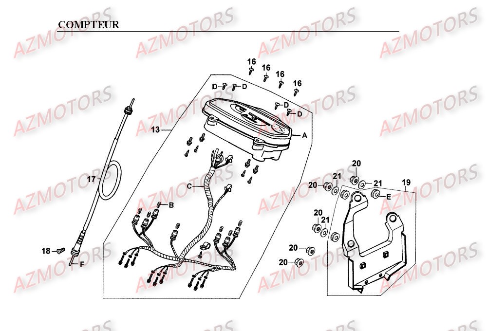 COMPTEUR pour SPACER125-12P