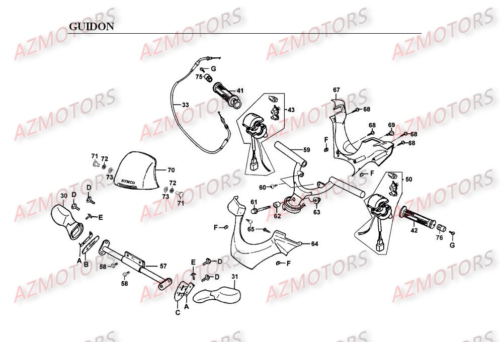 GUIDON pour SPACER125-12P