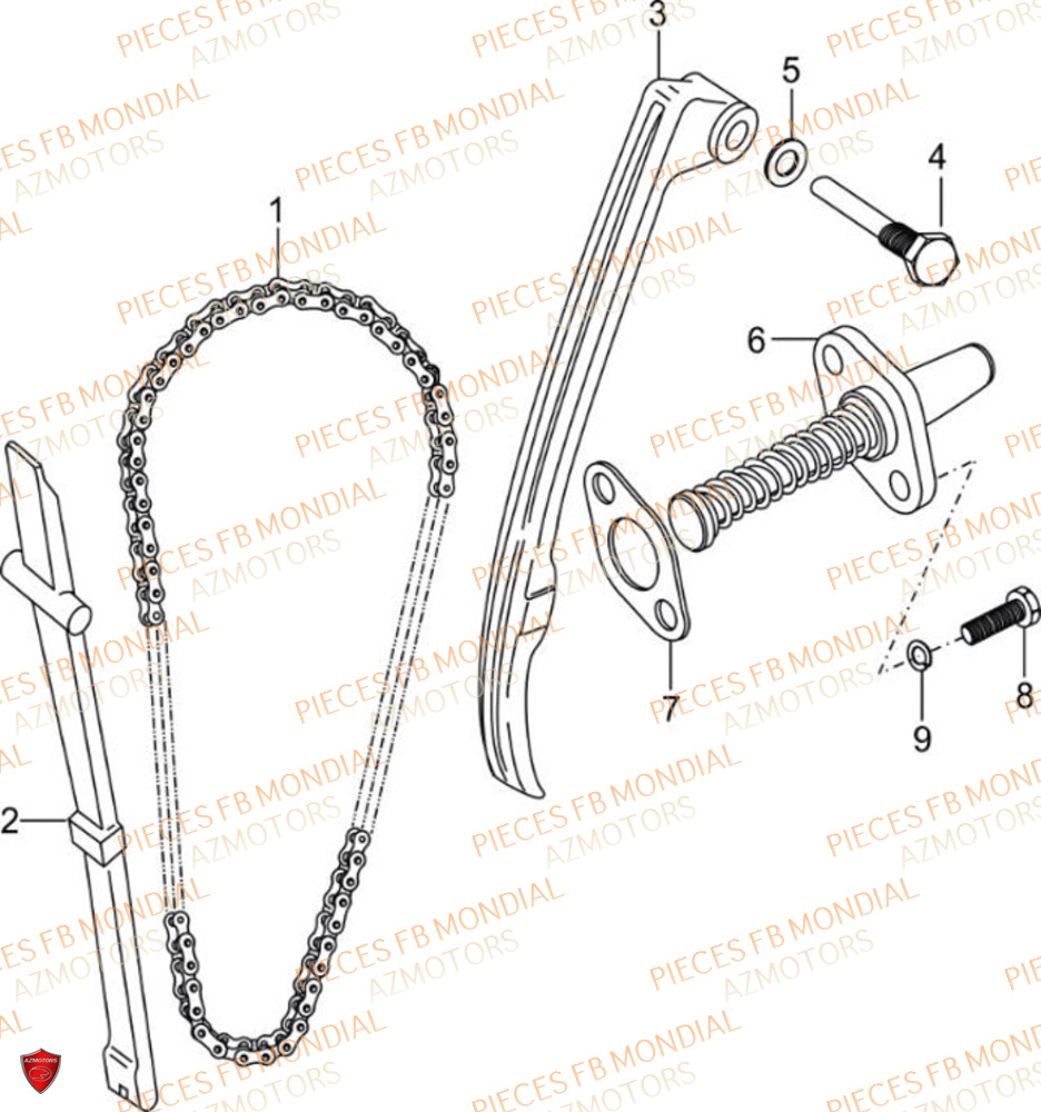 Distribution FB MONDIAL Pieces SPARTAN 125 CBS M3 (2023)