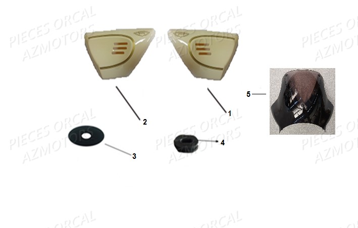Carter Lateral ORCAL Pièces Orcal Sprint 125cc EURO4