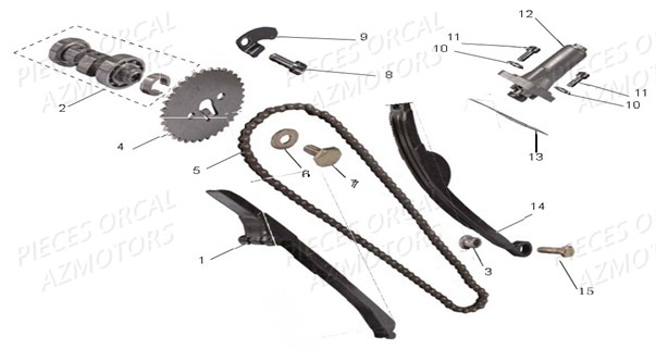 Distribution ORCAL Pièces Orcal Sprint 125cc EURO4