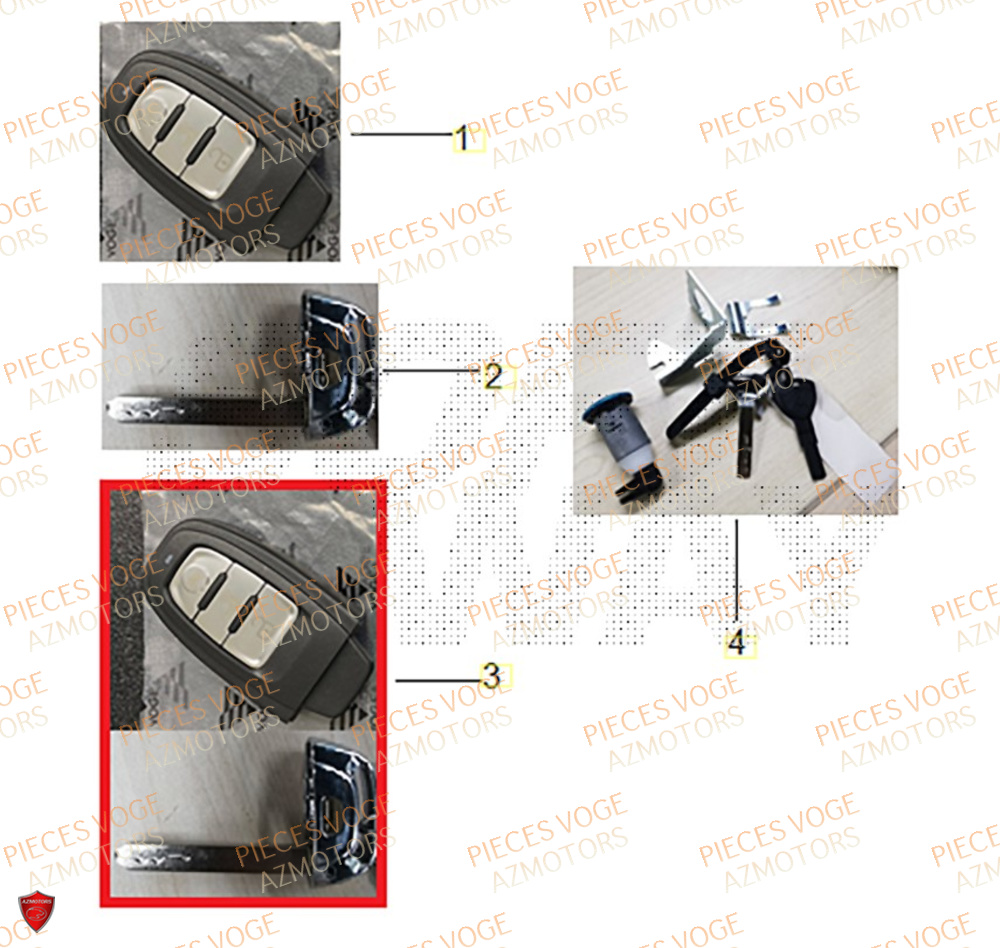 Barillet VOGE Pièces Voge SR1 ADV EURO 5+