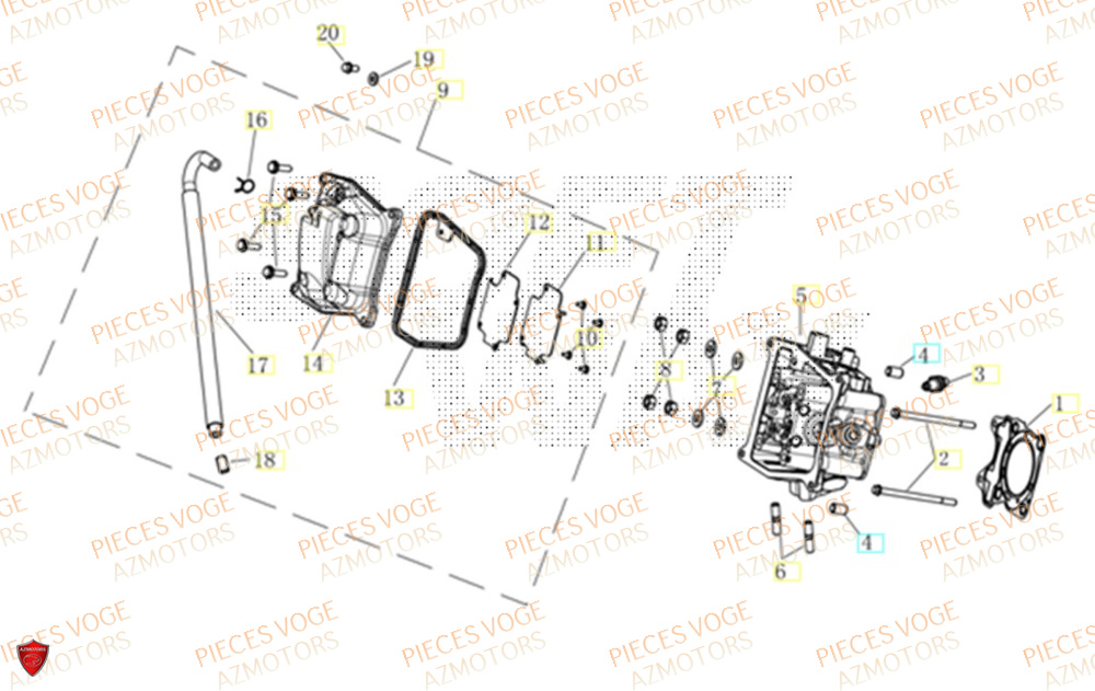 Culasse VOGE Pièces Voge SR1 ADV EURO 5+