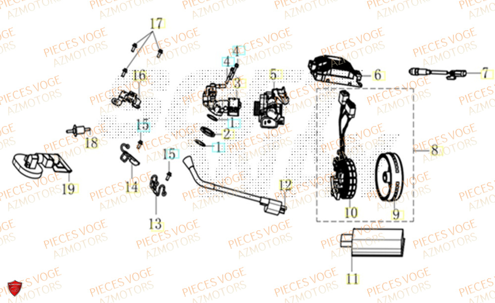Equipement Electrique VOGE Pièces Voge SR1 ADV EURO 5+