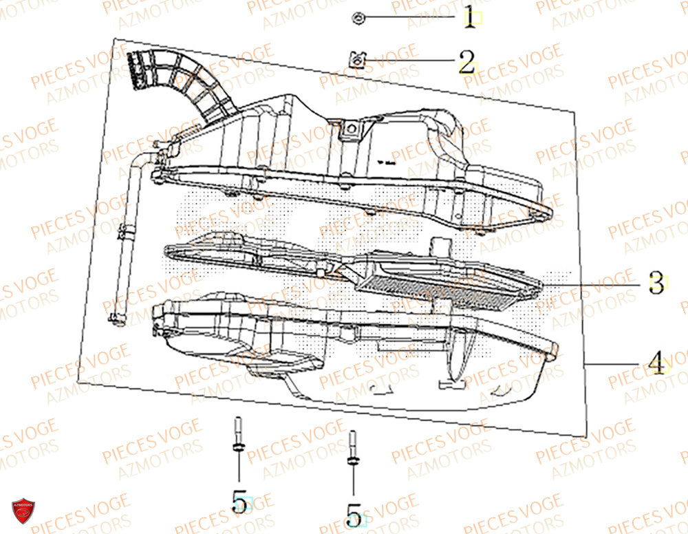 Filtre A Air VOGE Pièces Voge SR1 ADV EURO 5+