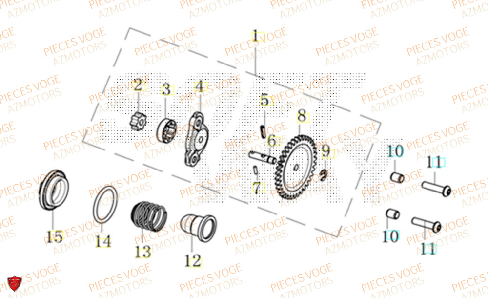 Pompe A Huile VOGE Pièces Voge SR1 ADV EURO 5+