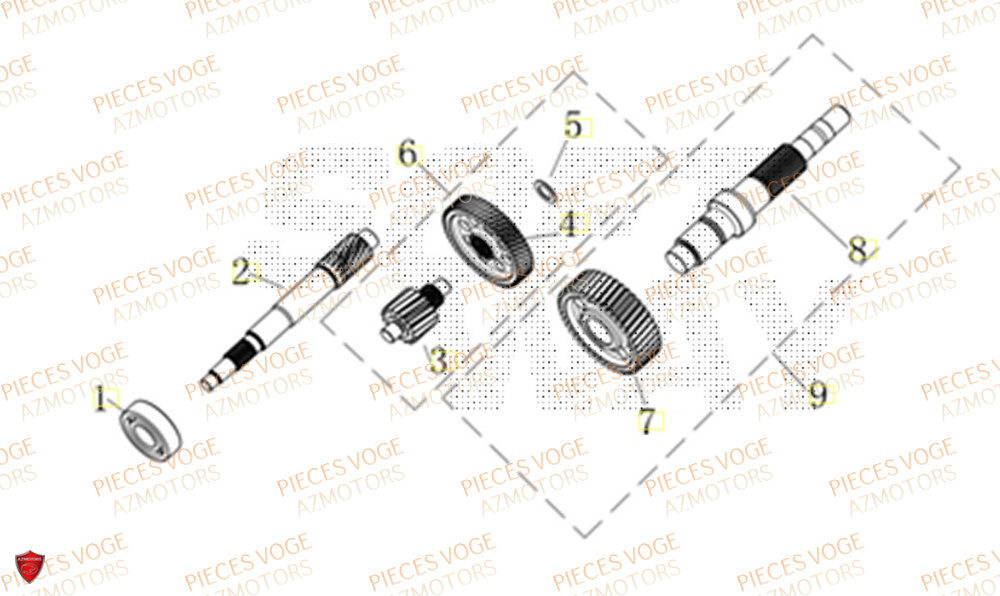 Transmission VOGE Pièces Voge SR1 ADV EURO 5+