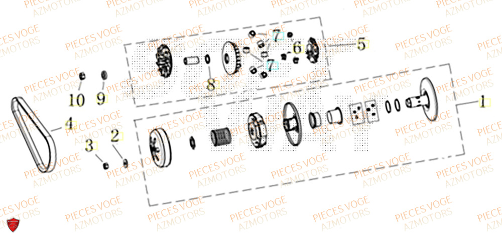 Variateur VOGE Pièces Voge SR1 ADV EURO 5+
