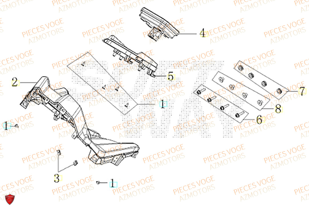 Compteur VOGE Pièces Voge SR1 EURO 5+
