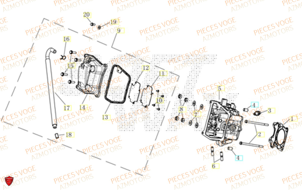 Culasse VOGE Pièces Voge SR1 EURO 5+
