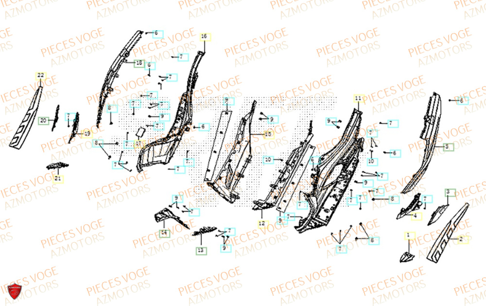 Marche Pied VOGE Pièces Voge SR1 EURO 5+