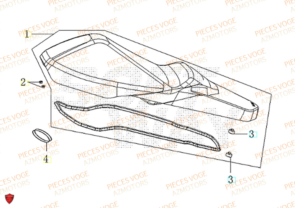 Selle VOGE Pièces Voge SR1 EURO 5+