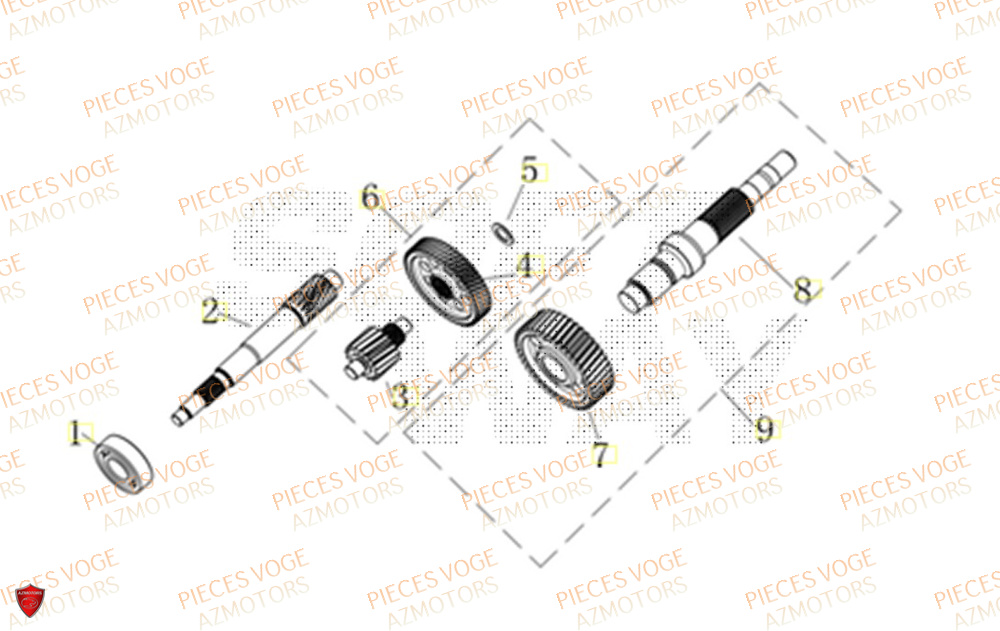 Transmission VOGE Pièces Voge SR1 EURO 5+