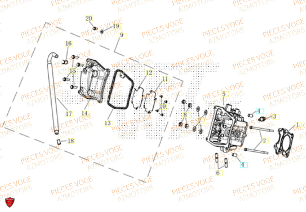 Culasse VOGE Pièces Voge SR16 EURO 5+