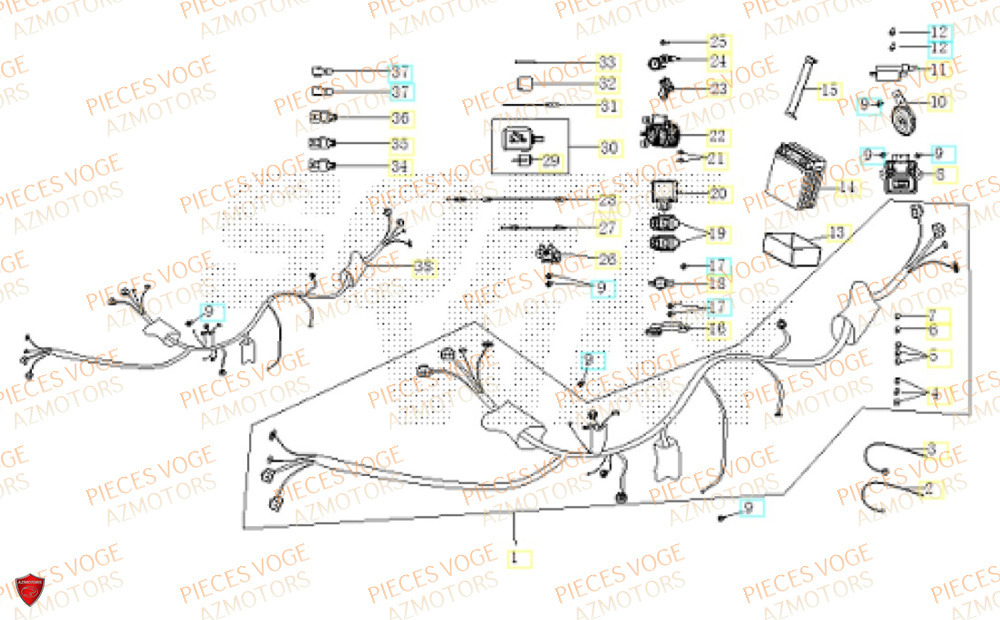 Electricite VOGE Pièces Voge SR16 EURO 5+