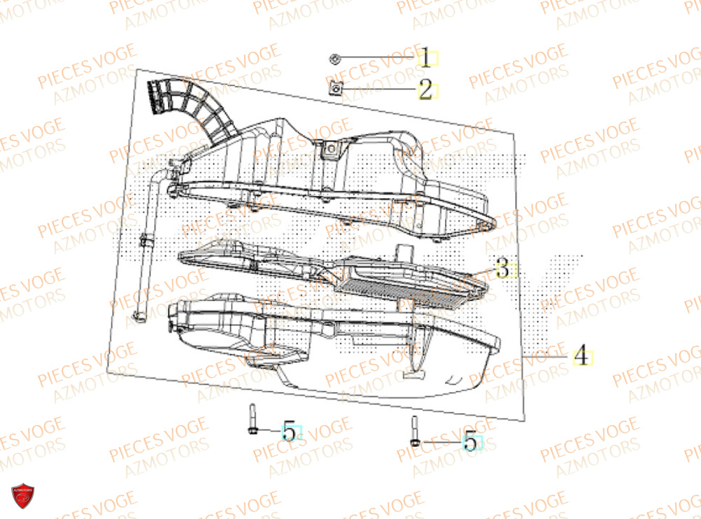 Filtre A Air VOGE Pièces Voge SR16 EURO 5+