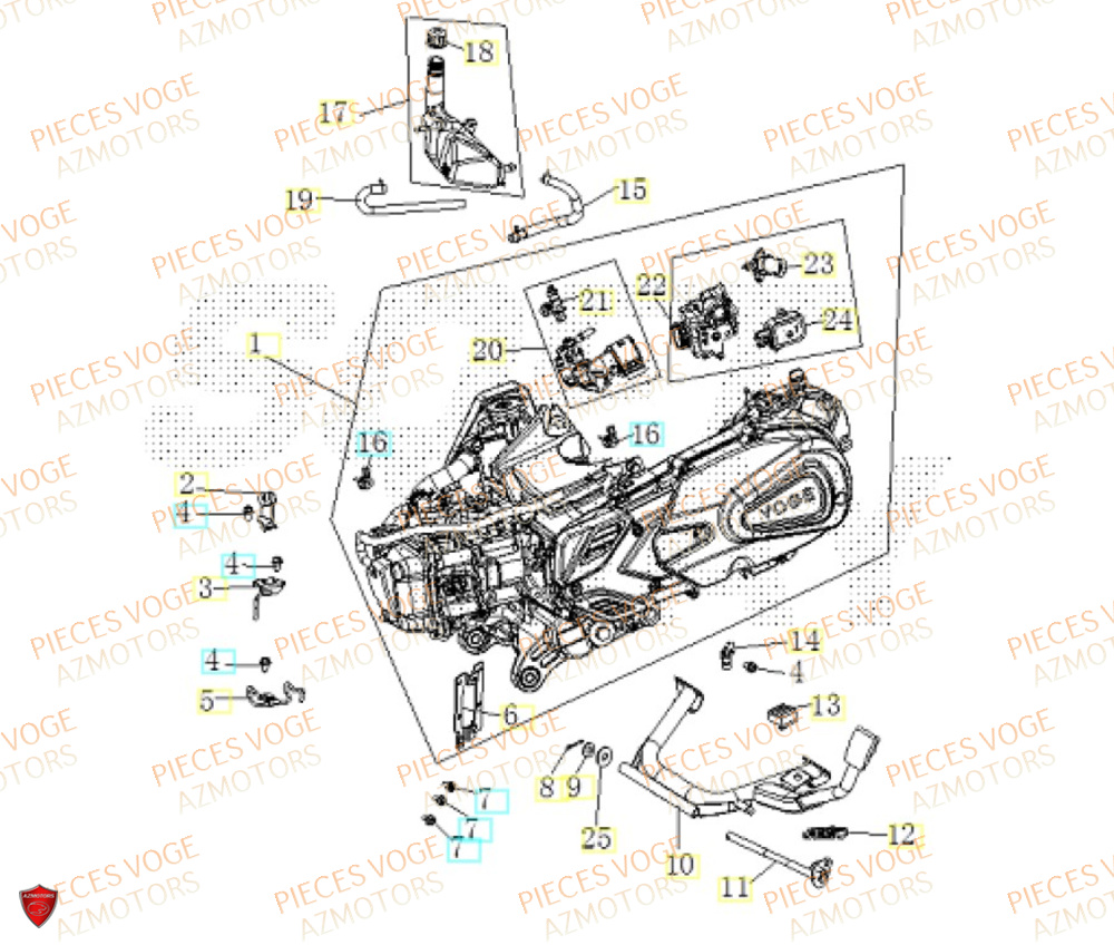 Moteur VOGE Pièces Voge SR16 EURO 5+