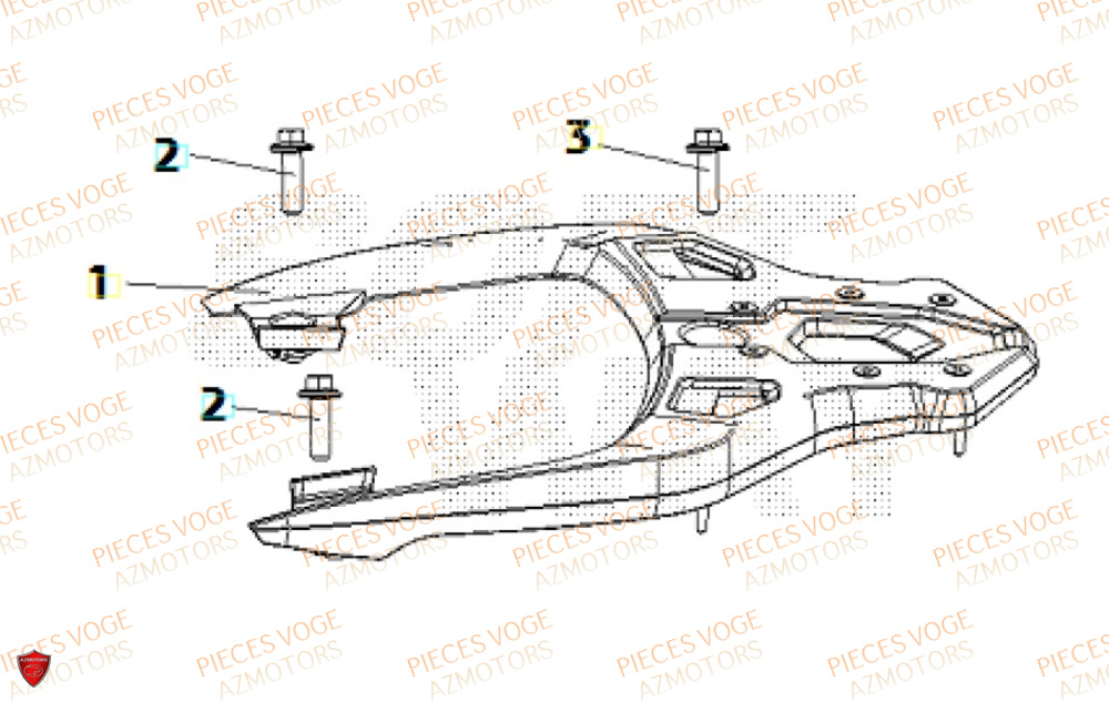 Porte Paquet VOGE Pièces Voge SR16 EURO 5+