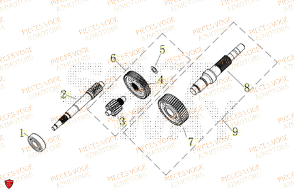 Transmission VOGE Pièces Voge SR16 EURO 5+