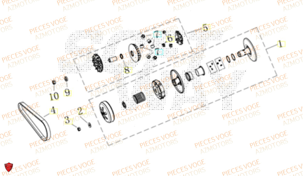 Variateur VOGE Pièces Voge SR16 EURO 5+