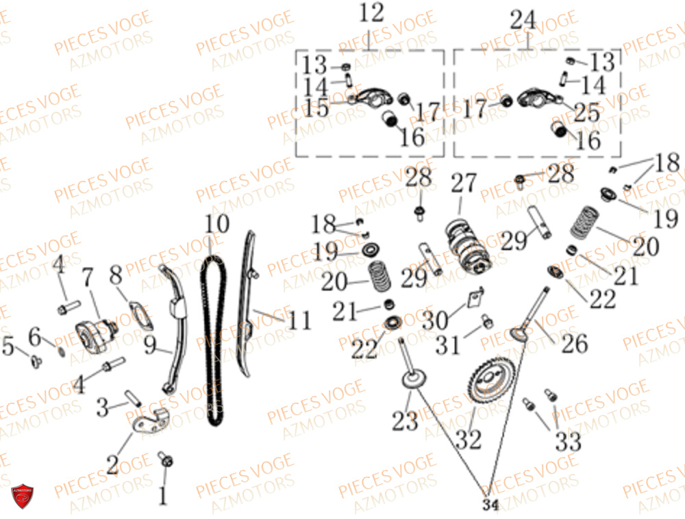 Distribution VOGE Pièces Voge SR_1 EURO 5