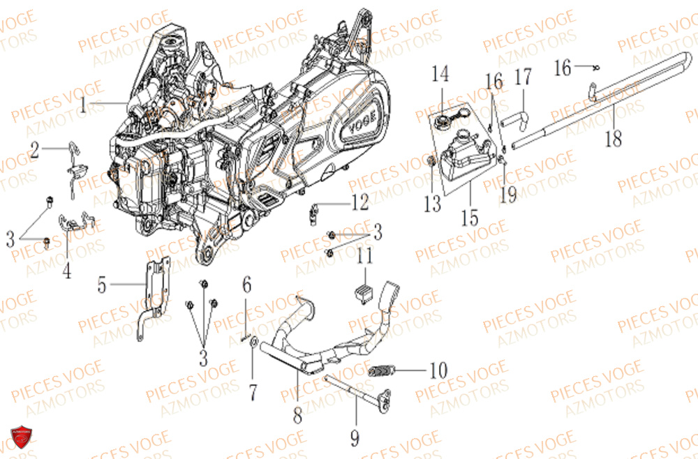 Moteur VOGE Pièces Voge SR_1 EURO 5