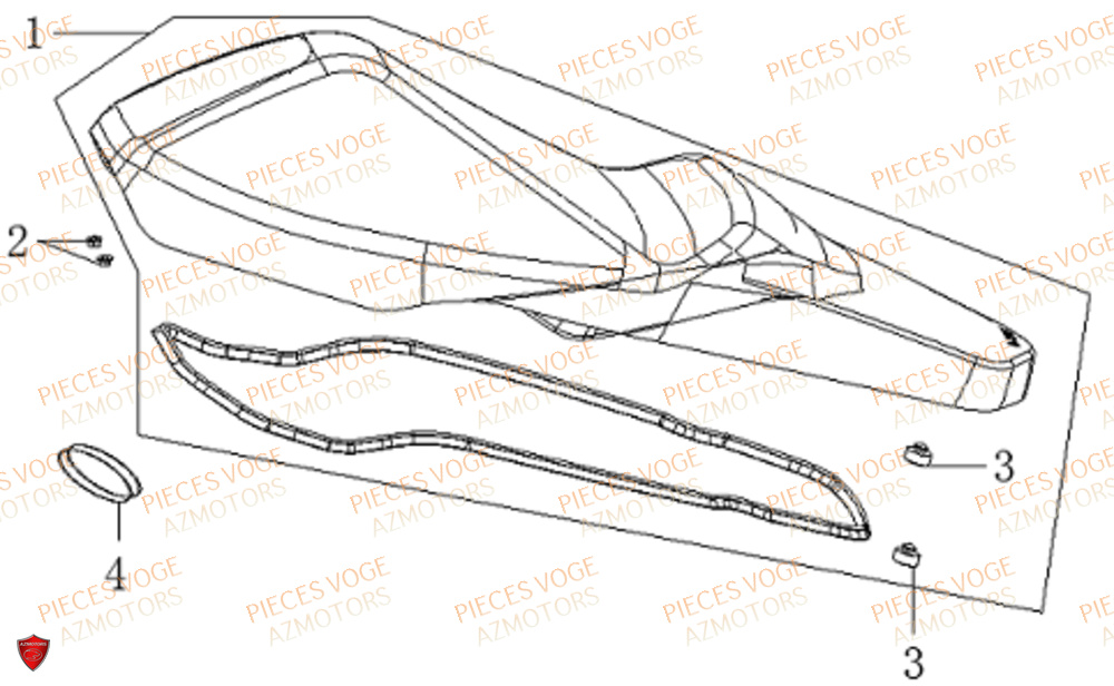 Selle VOGE Pièces Voge SR_1 EURO 5