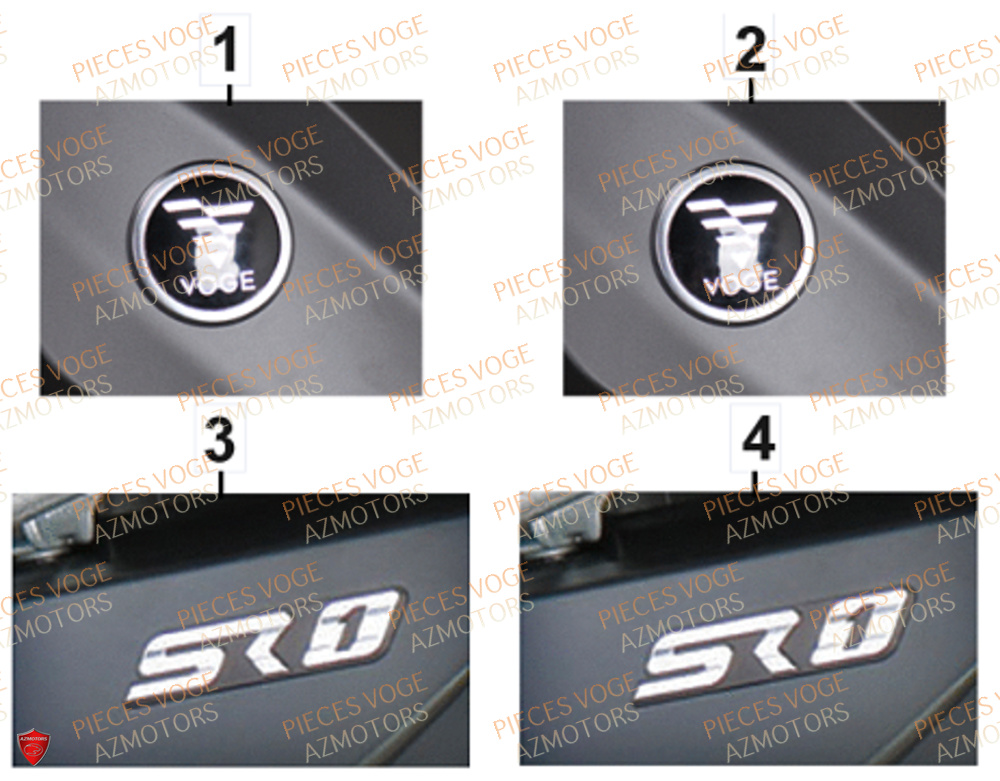 Stickers VOGE Pièces Voge SR_1 EURO 5