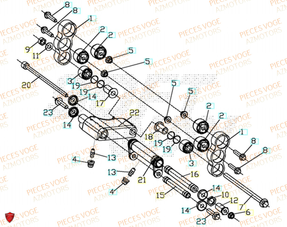 Bielle VOGE Pièces Voge SR4 LUXE EURO 5+