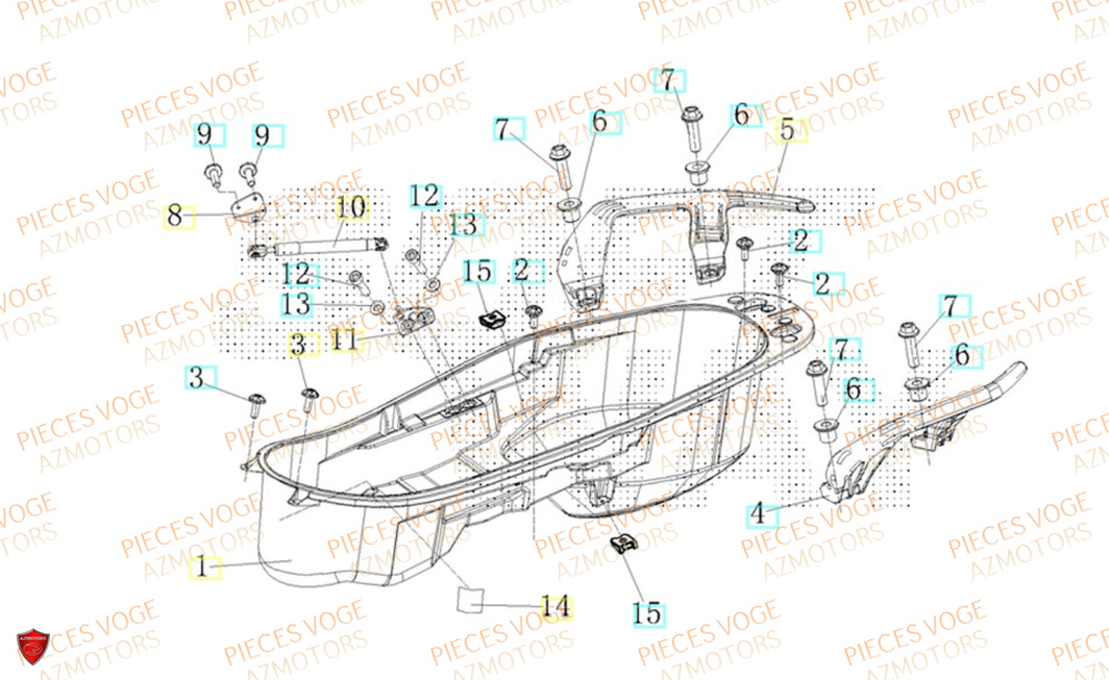 Coffre De Selle VOGE Pièces Voge SR4 LUXE EURO 5+