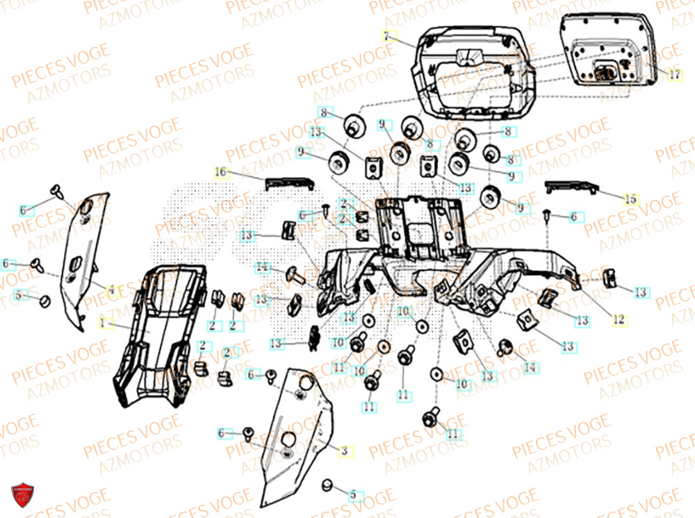 Compteur VOGE Pièces Voge SR4 LUXE EURO 5+