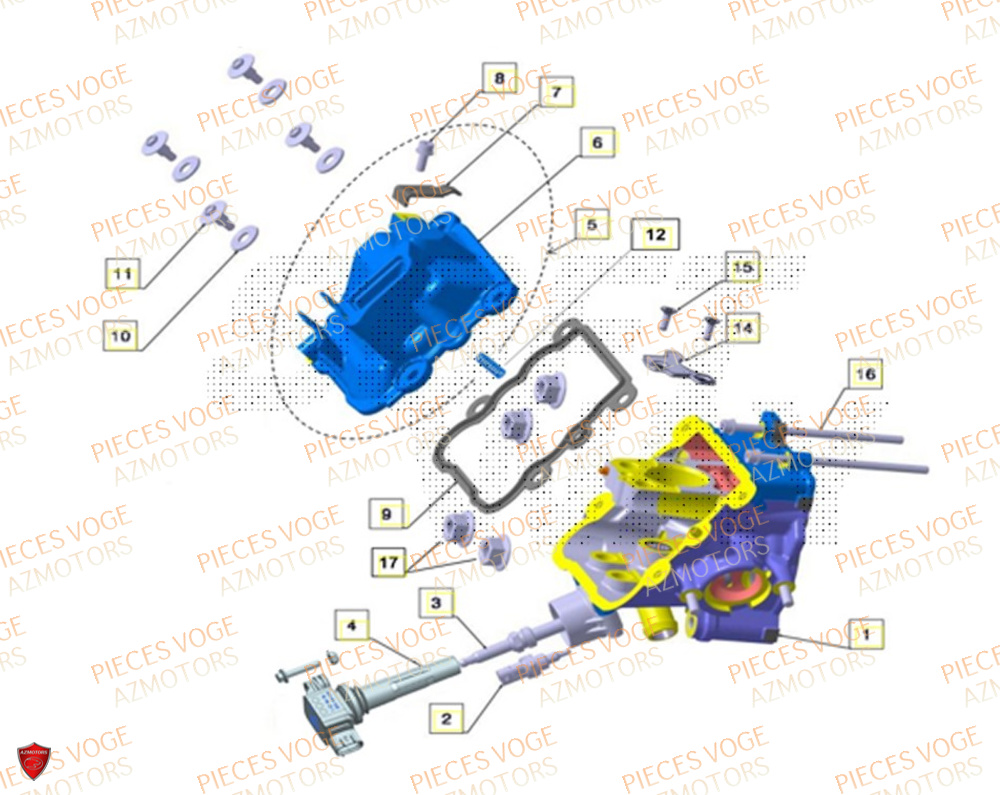 Couvre Culasse VOGE Pièces Voge SR4 LUXE EURO 5+