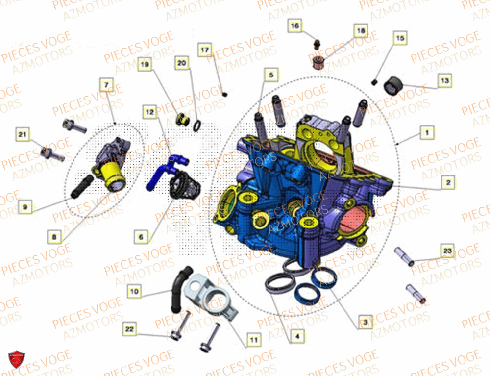 Culasse VOGE Pièces Voge SR4 LUXE EURO 5+