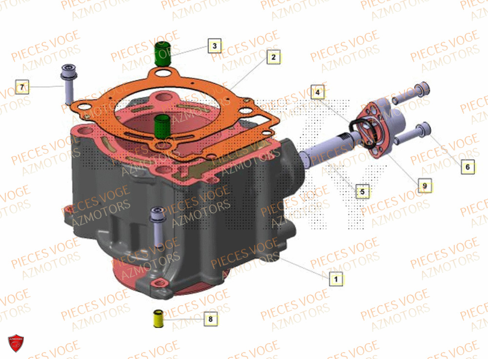 Cylindre VOGE Pièces Voge SR4 LUXE EURO 5+