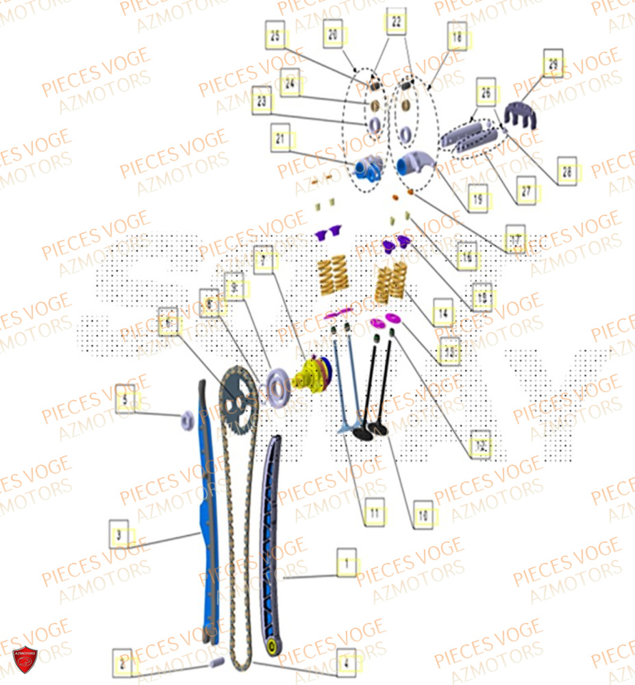 Distribution VOGE Pièces Voge SR4 LUXE EURO 5+