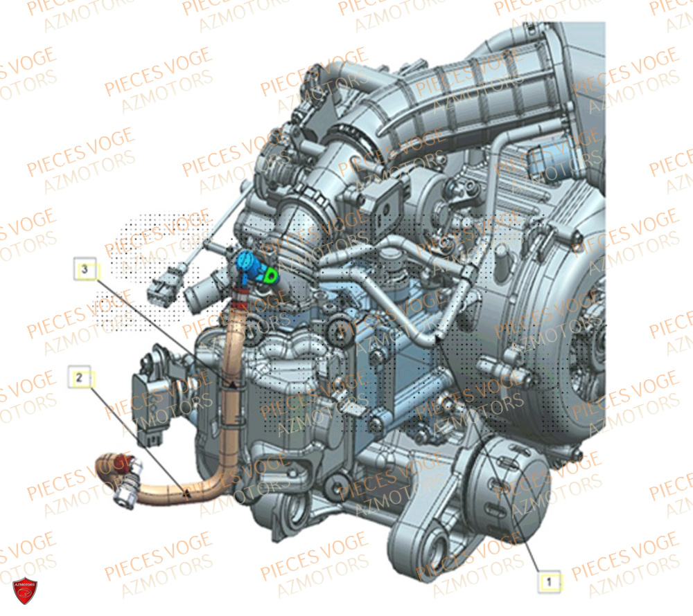 Durite Reniflard VOGE Pièces Voge SR4 LUXE EURO 5+