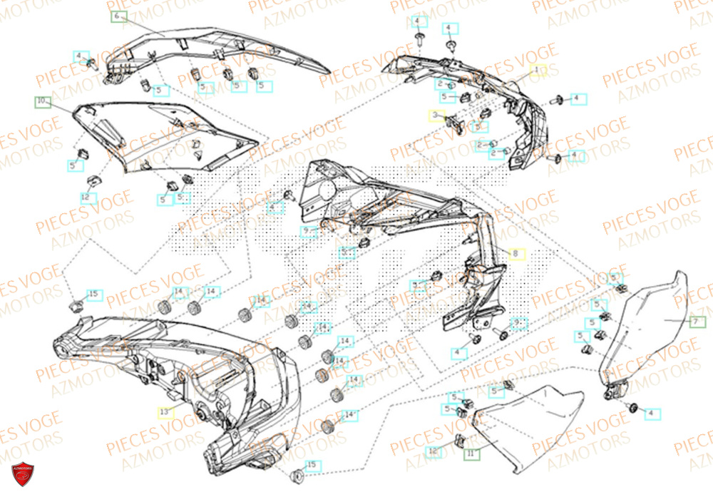Phare Avant VOGE Pièces Voge SR4 LUXE EURO 5+