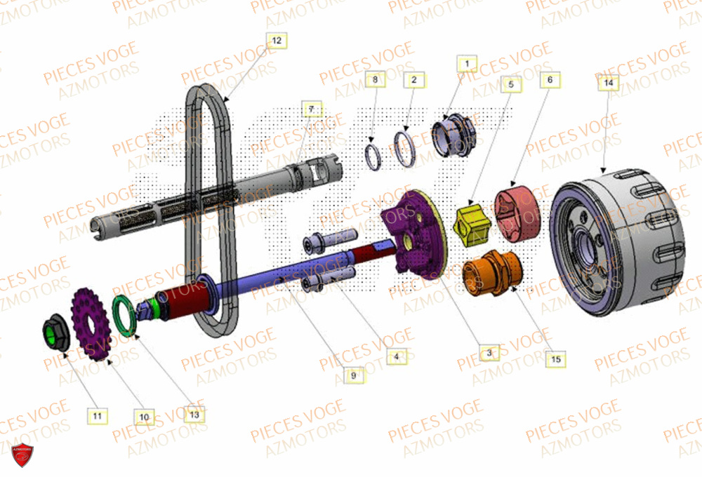 Pompe A Huile VOGE Pièces Voge SR4 LUXE EURO 5+
