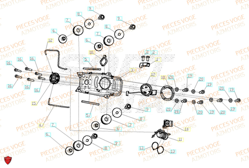Reservoir VOGE Pièces Voge SR4 LUXE EURO 5+