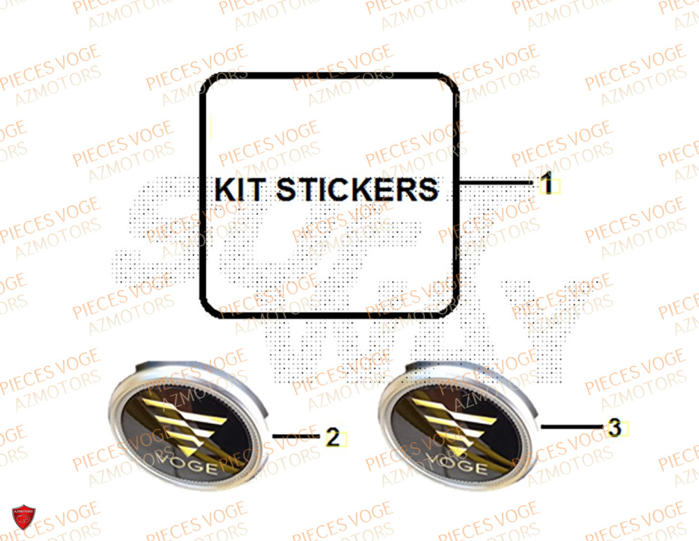 Stickers VOGE Pièces Voge SR4 LUXE EURO 5+