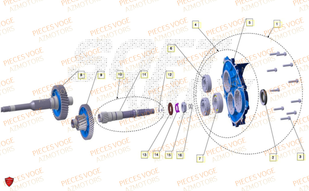 Transmission VOGE Pièces Voge SR4 LUXE EURO 5+