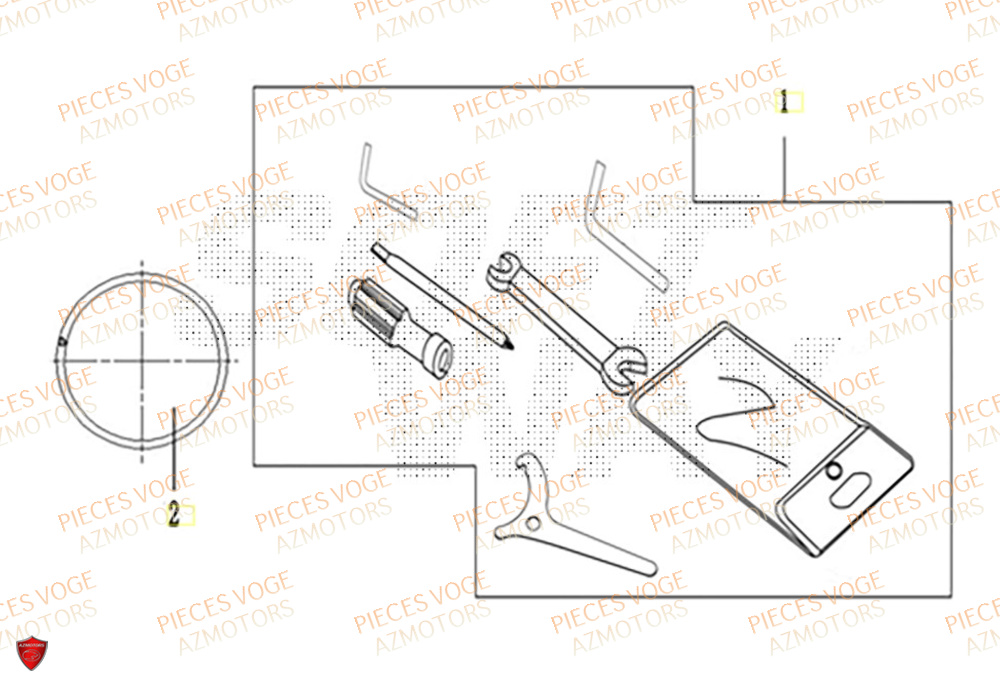 Trousse A Outils VOGE Pièces Voge SR4 LUXE EURO 5+