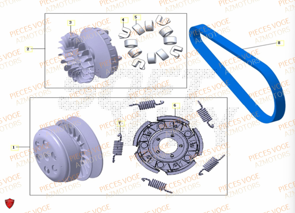 Variateur VOGE Pièces Voge SR4 LUXE EURO 5+