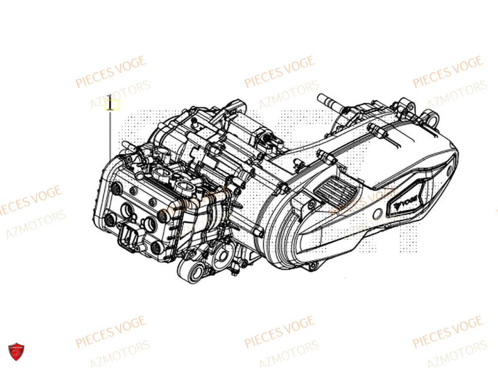 Moteur AZMOTORS Pièces Voge SR450X EURO 5+