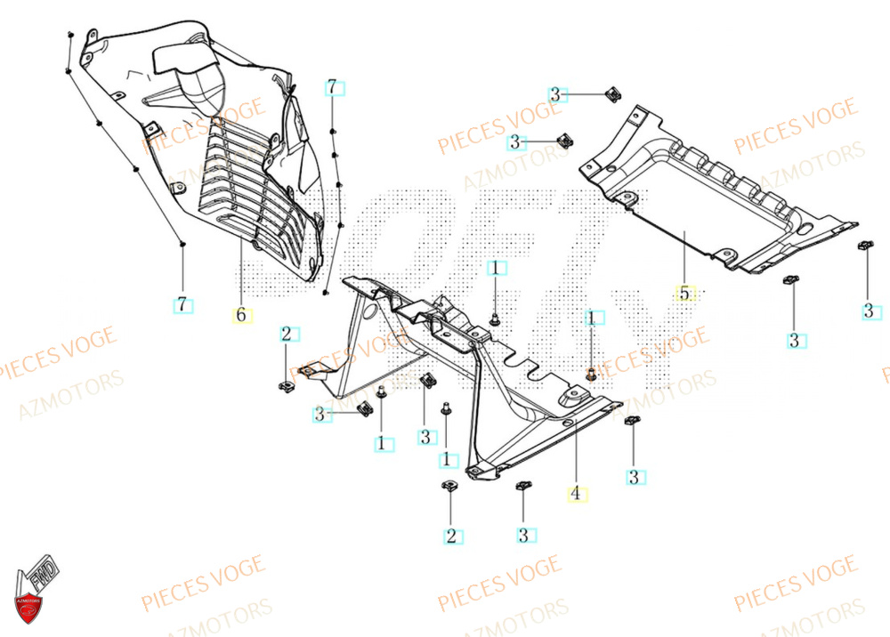 Prise D Air AZMOTORS Pièces Voge SR450X EURO 5+
