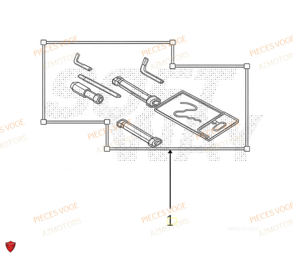 Trousse A Outils AZMOTORS Pièces Voge SR450X EURO 5+