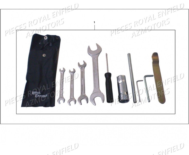 BOITE A OUTILS ROYAL ENFIELD STEALTH BLACK