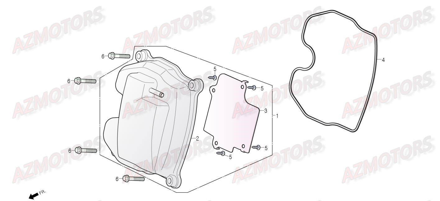 Cache Culbuteur DAELIM Pieces Scooter DAELIM Steezer 125cc CBS