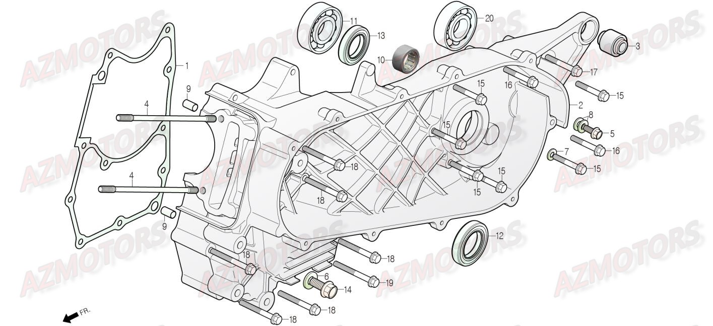 Carter Gauche DAELIM Pieces Scooter DAELIM Steezer 125cc CBS